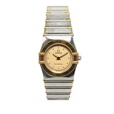 OMEGA Constellation Watch 1270.10.00 Quartz Gold Dial Stainless Steel Ladies