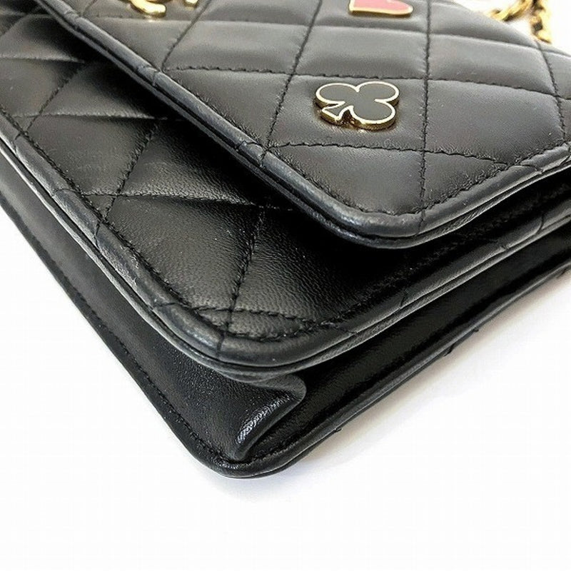 CHANEL Matelasse Chain Wallet AP3076 Long Pochette Women's