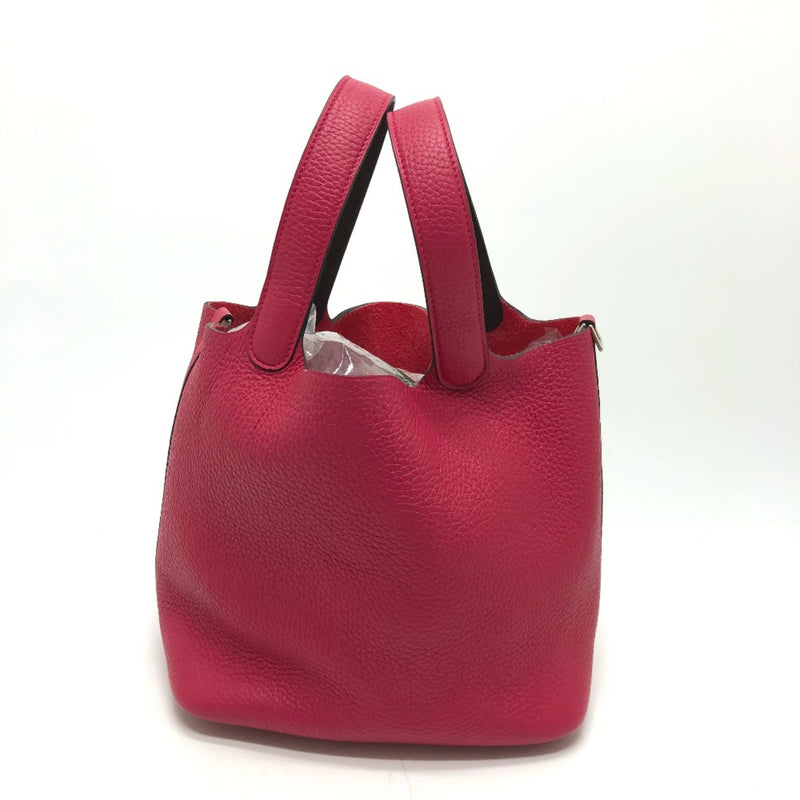 Hermes Tote Bag Bag Hand Bag Pink Based SilverHardware