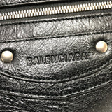 Balenciaga 702499 Medium 2WAY Shoulder Crossbody Tote Bag Black SilverHardware