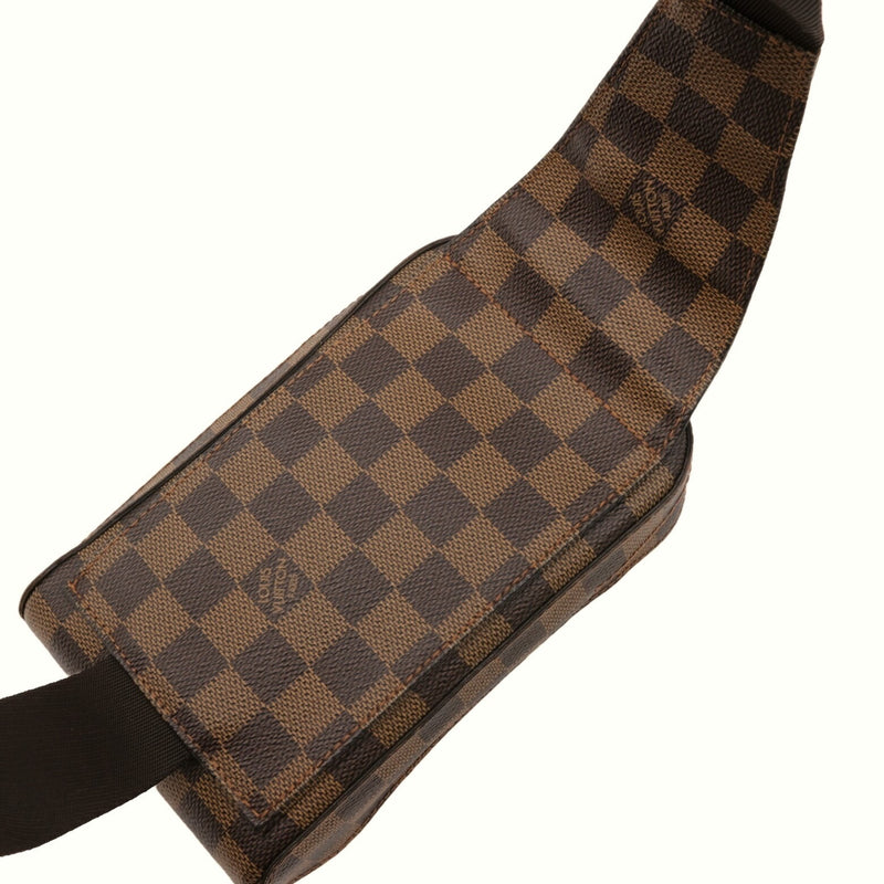 LOUIS VUITTON Damier Geronimos Waist Bag Shoulder Sling Ebene Brown N51994