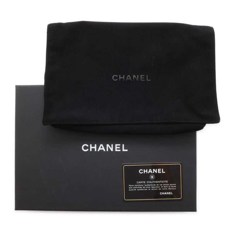 Chanel Chain Wallet Matelasse Coco Mark Patent CHANEL Black