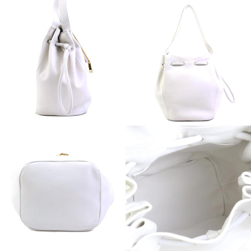 BOTTEGA VENETA shoulder bag beak leather white women's a0352