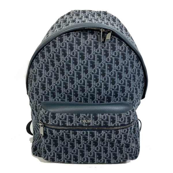 CHRISTIAN DIOR Trotter Oblique Backpack Backpack Navy