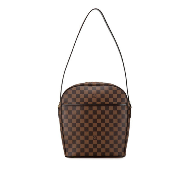 Louis Vuitton Damier Ipanema GM Shoulder Bag N51292 Brown PVC Leather Women's LOUIS VUITTON