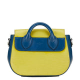 Louis Vuitton Epi Eden PM Handbag Shoulder Bag 2WAY M40984 Yellow Dark Blue Leather Women's LOUIS VUITTON