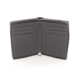 BOTTEGA VENETA Cassette wallet without coin case, bi-fold wallet, round leather, men's, black, 749462VBWD28803