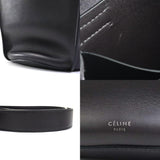 Celine CELINE shoulder bag big bucket leather charcoal gray ladies