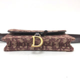 Christian CHRISTIAN DIOR Trotter Waist pouch body bag Bordeaux GoldHardware