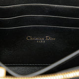 Christian Dior Dior Miss Caro Macrocannage Chain Shoulder Bag Black Lambskin Women's