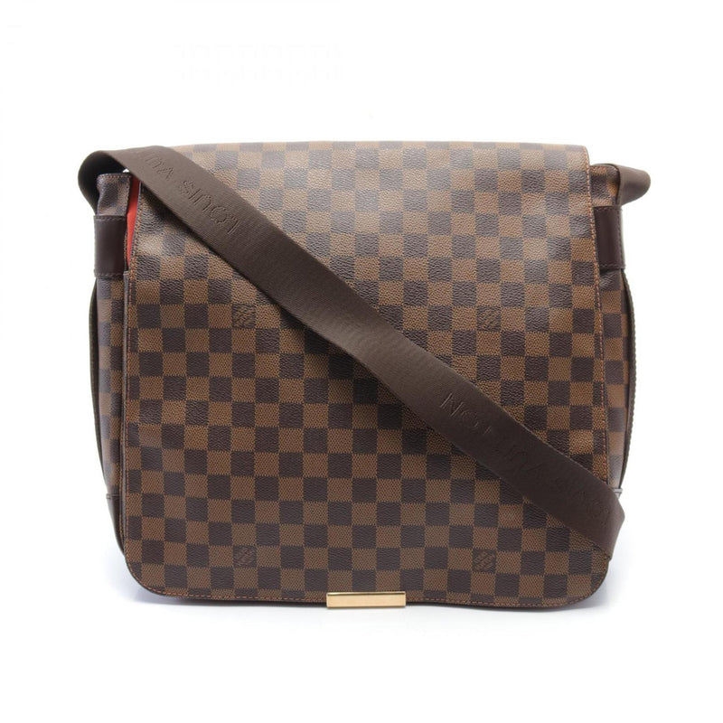 Louis Vuitton Bastille Damier Ebene Shoulder Bag, Coated Canvas, Leather, Men's, Women's, Brown, N45258