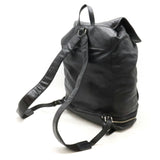 BALENCIAGA Traveler Backpack Leather Black 340138