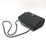 Chanel A28600 Double Chain Crossbody Bag Shoulder Bag Black SVHardware