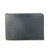 Hermes L-shaped fastener computer case bag Clutch bag gray