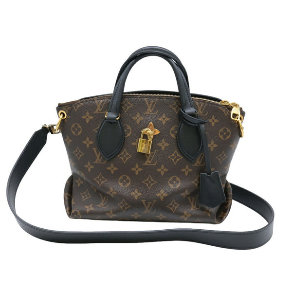 LOUIS VUITTON Louis Vuitton Flower Zip Tote MM Shoulder Canvas Monogram Brown M44351