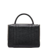 CHANEL Mademoiselle Coco Mark Handbag Black Caviar Skin Women's