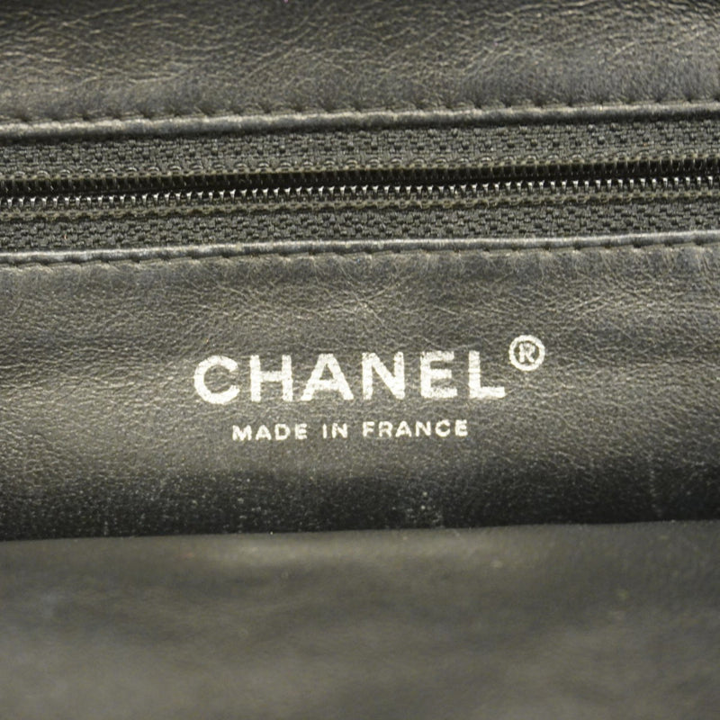 Chanel Clutch Bag Matelasse Satin Black Women's