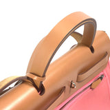 Hermes 2WAY Hand Bag pink Brown