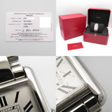 CARTIER Tank Must LM Wristwatch Stainless Steel Ladies Silver WSTA0052