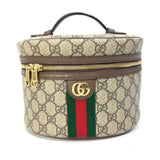 Gucci 611001 Sherry line Cosmetic case Hand Bag with mirror Vanity bag Beige