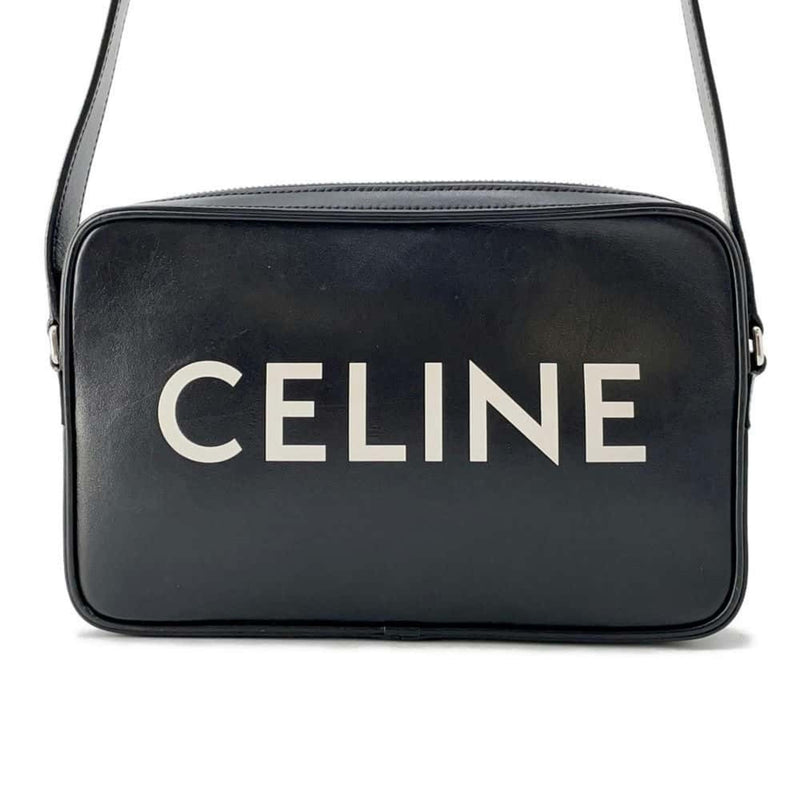 Celine Shoulder Bag Leather 194503 CELINE Black