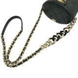 CHANEL Chanel Matelasse Chain Shoulder Ki Coco Mark Lambskin Black AS1355 29th Series Bag Women's