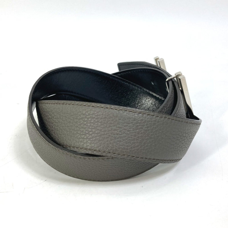 Hermes H belt belt Blanc/Noir gray