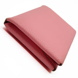 Hermes HERMES Business Card Holder/Card Case Wallet/Coin Calvi Duo Leather Light Pink Women's w0368g