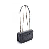 CHANEL Matelasse Shoulder Bag, Lambskin, Women's, Black