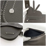 Christian Dior Shoulder Bag Brown Saddle 1 ADO044 YKK H00N Body Grain Leather 07-BO-0232 Stitched Crossbody Compact