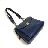 Chanel CC Mark Bag Chain Tote Bag shawl Shoulder Bag Navy GoldHardware