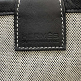 Hermes Tote Bag Steeple 28 Black Grey Toile H Swift B Stamp