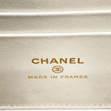 Chanel Chain Shoulder Bag Vanity Case Coco Mark Matelasse Caviar Skin AP3079 CHANEL Heart White