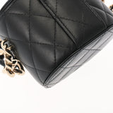 CHANEL Chanel Matelasse Vanity Chain Shoulder Black Women's Lambskin Bag