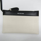 Balenciaga Navy Cabas XS 390346 Women's Canvas,Leather Handbag,Shoulder Bag Black,Off-white