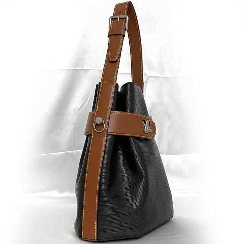 Louis Vuitton 2way bag twist bucket black brown noir epi M52804 leather FL3198 LOUIS VUITTON shoulder ladies