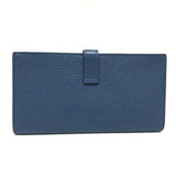 Hermes Long wallet HHardware Long Wallet blue GoldHardware