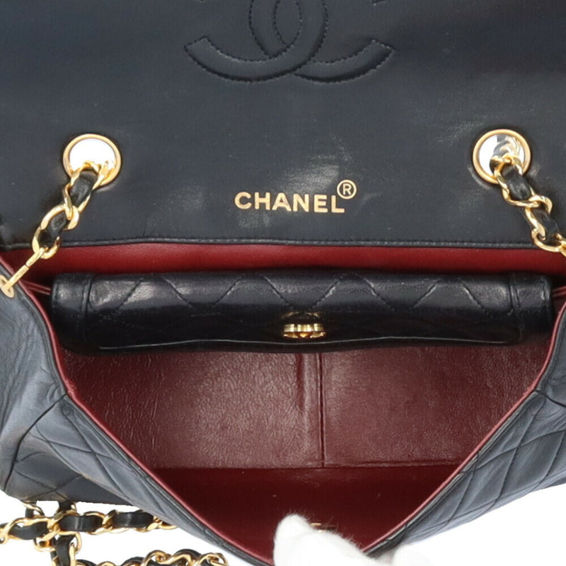 Chanel Matelasse Shoulder Bag Lambskin Black Women's CHANEL Chain