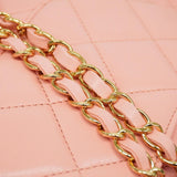 Chanel Handbag Matelasse Chain Shoulder Lambskin Pink Ladies