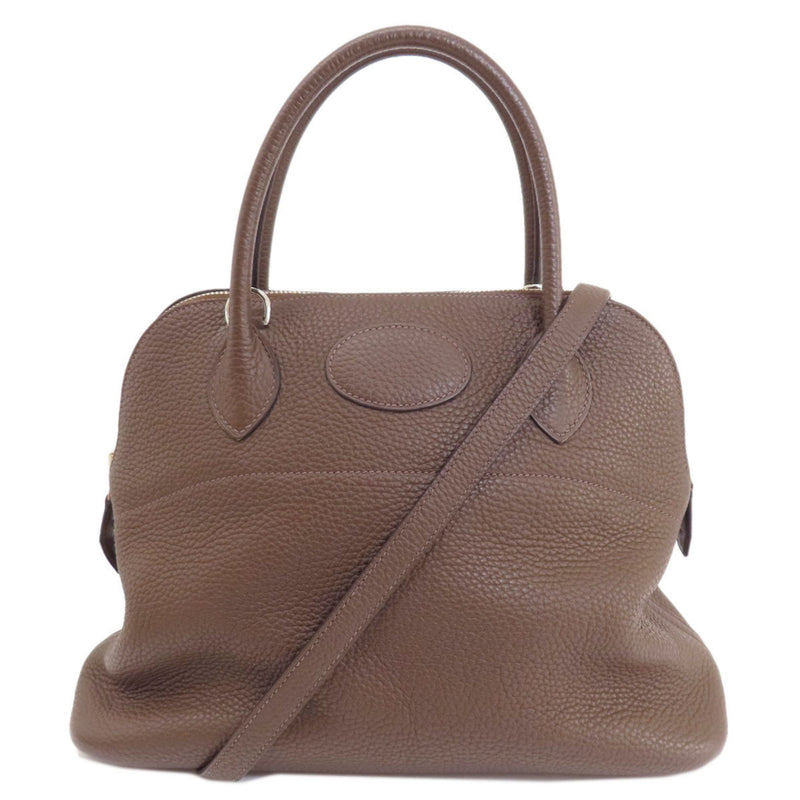 Hermes Bolide 31 Brown Handbag Taurillon Women's HERMES