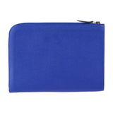 HERMES Hermes Zip Tablet Clutch Bag 070227CK Voe Epsom Blue Electric Silver Hardware Computer L-shaped Zipper Second Pouch D Engraving