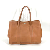 Hermes Shoulder Bag Hand Bag Tote Bag Gold Brown