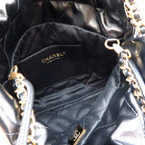 Chanel 22 Women's Handbag AS3980 Calfskin Black