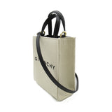 GIVENCHY 2wayShoulder Bag Beige Black canvas leather BB50R9B1DR255