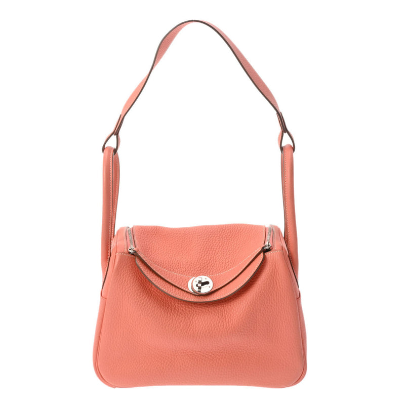 HERMES Lindy 26 Crevette Palladium hardware □Q stamp (around 2013) Ladies Taurillon Clemence bag