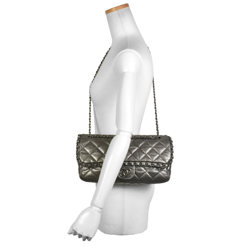 CHANEL Coco Mark Matelasse Luxury Chain Shoulder Bag Lambskin Silver 8-digit 14th series (manufactured around 2010) IT8D4ORW5WRG