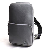 LOUIS VUITTON Avenue Sling Bag Body Taiga Gray M30859 IC Men's