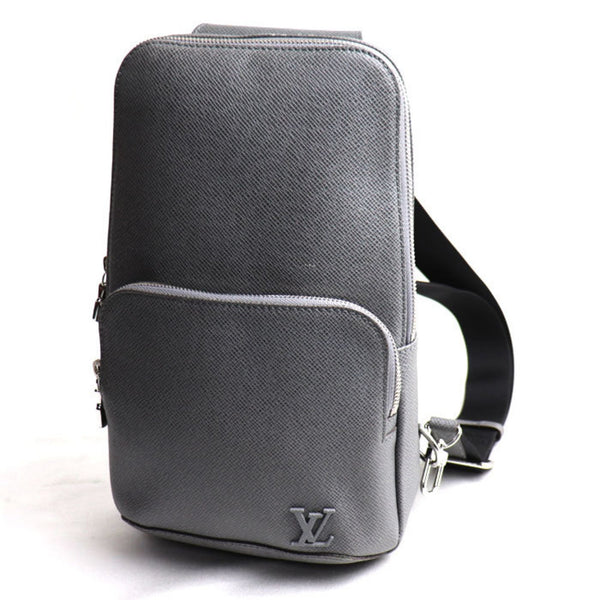 LOUIS VUITTON Avenue Sling Bag Body Taiga Gray M30859 IC Men's