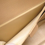 gucci bamboo leather beige handbag