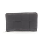 BOTTEGA VENETA Zip Around Wallet Maxi Intrecciato Round Long Leather Women's Black 651368V3UO18803